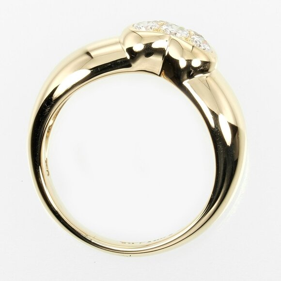 TIFFANY Gold Diamond Heart Ring - Picture 6 of 8